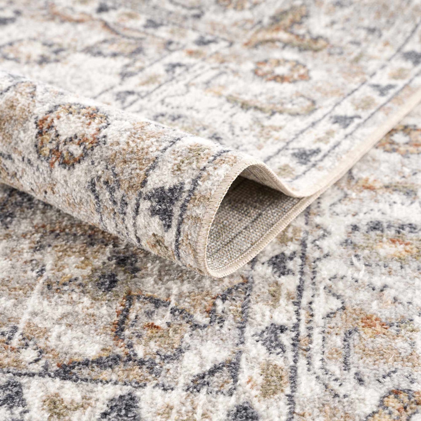 Cream Hiti Washable area rug
